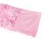 5 Pack Satin Spandex Chair Sashes Pink - Rosette Design Stretch Chair Bands 6"x14" - Linen Luxes