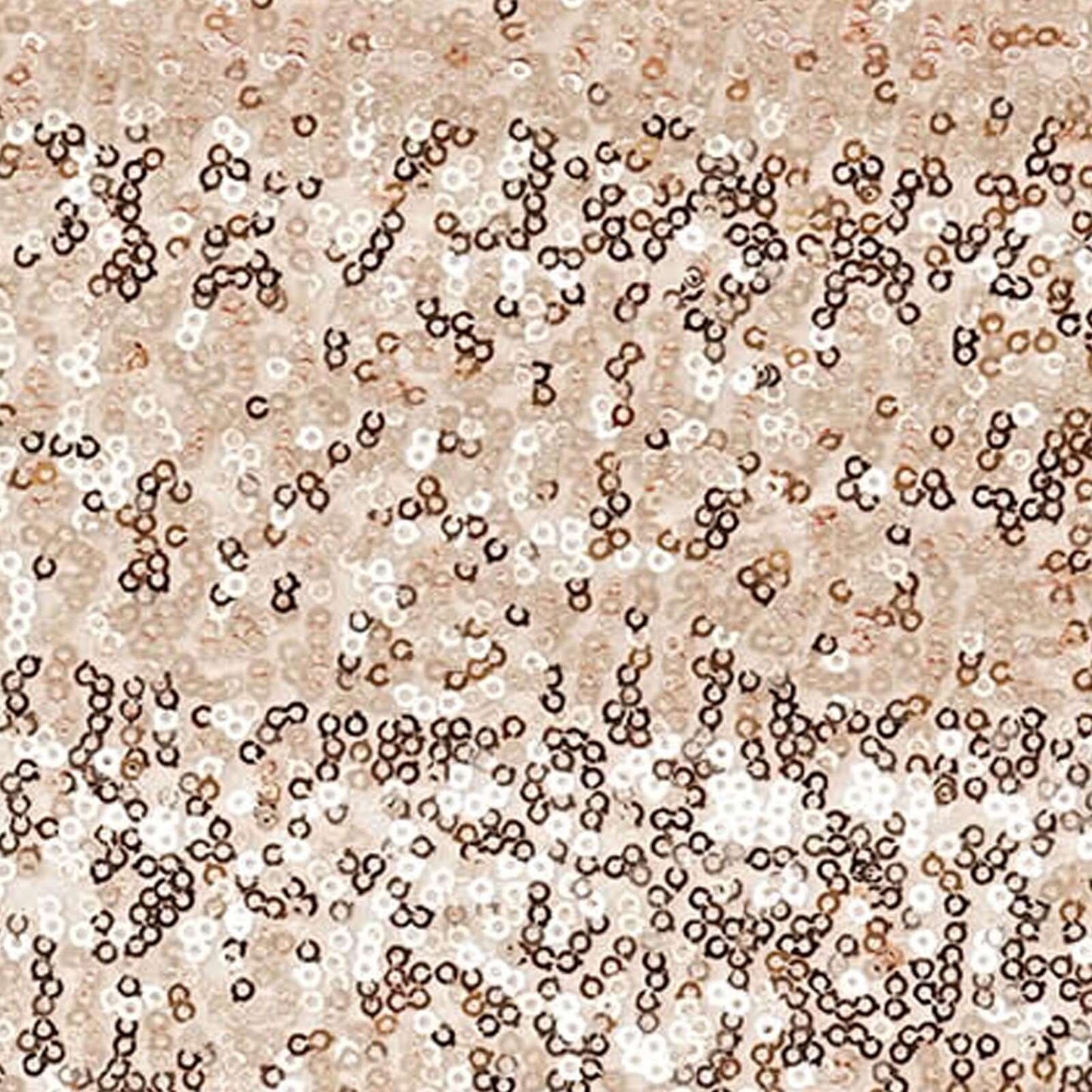 5 Pack Sequin Spandex Chair Sashes Blush - Stretch Chair Bands 6"x15" - Linen Luxes