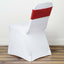 5 Pack Sequin Spandex Chair Sashes Red - Stretch Chair Bands 6"x15" - Linen Luxes