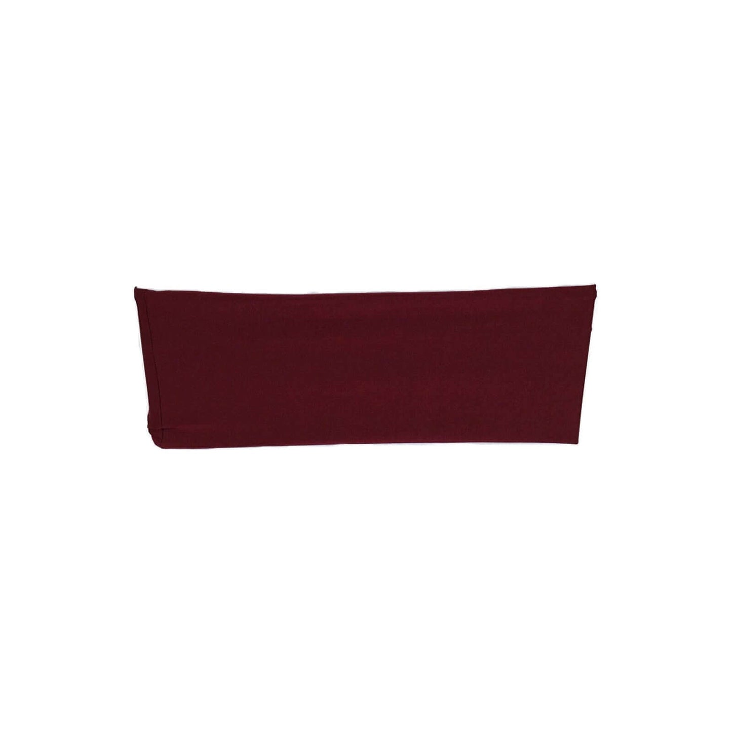 5 Pack Stretch Spandex Chair Sashes Burgundy - Fitted Finish Two Ply Heavy Duty Chair Bands 5"x12" - Linen Luxes