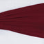 5 Pack Stretch Spandex Chair Sashes Burgundy - Fitted Finish Two Ply Heavy Duty Chair Bands 5"x12" - Linen Luxes