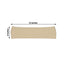 5 Pack Stretch Spandex Chair Sashes Champagne - Fitted Finish Two Ply Heavy Duty Chair Bands 5"x12" - Linen Luxes