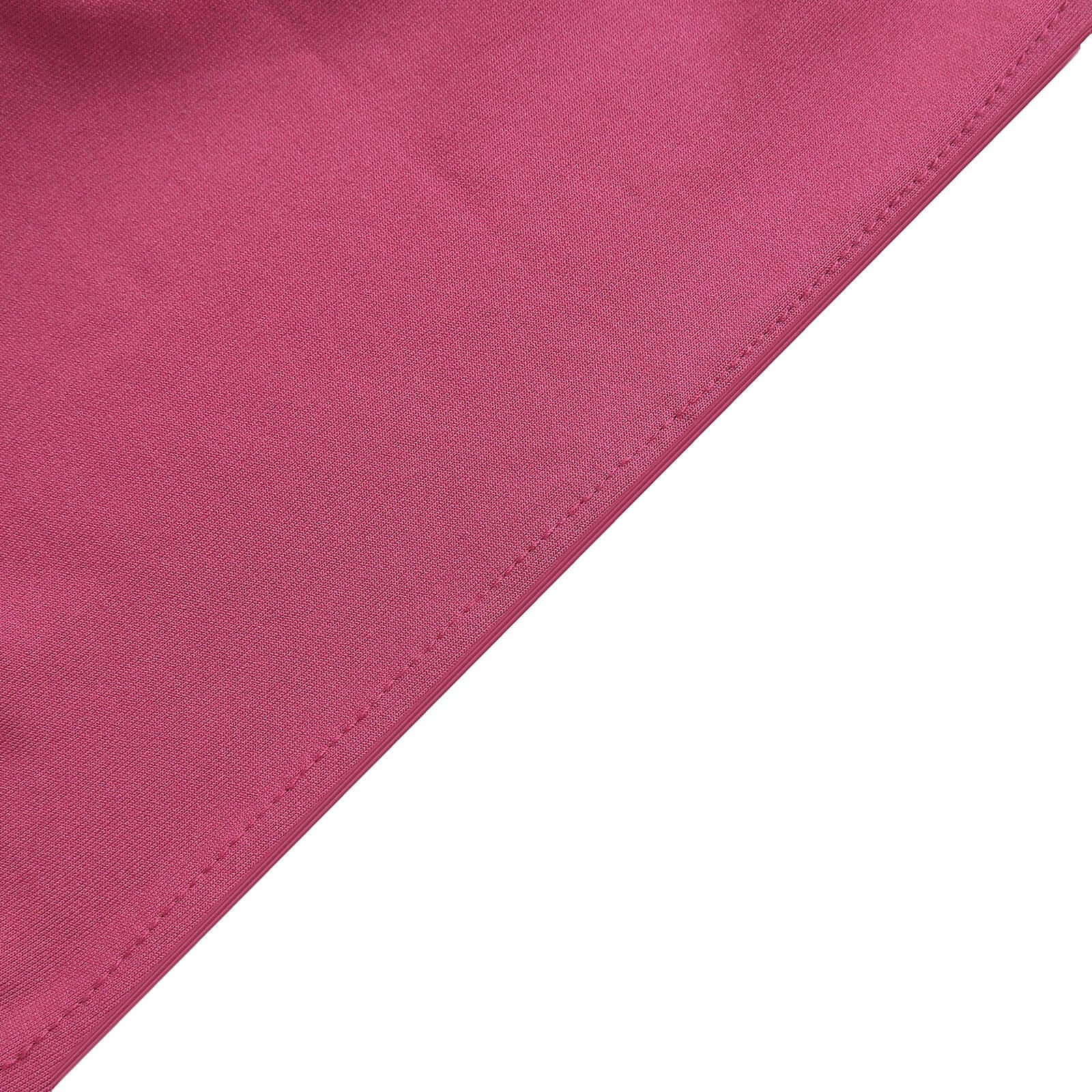 5 Pack Stretch Spandex Chair Sashes Fuchsia - Reusable Chair Bands with Silver Diamond Ring Slide Buckle 5"x14" - Linen Luxes