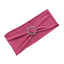5 Pack Stretch Spandex Chair Sashes Fuchsia - Reusable Chair Bands with Silver Diamond Ring Slide Buckle 5"x14" - Linen Luxes