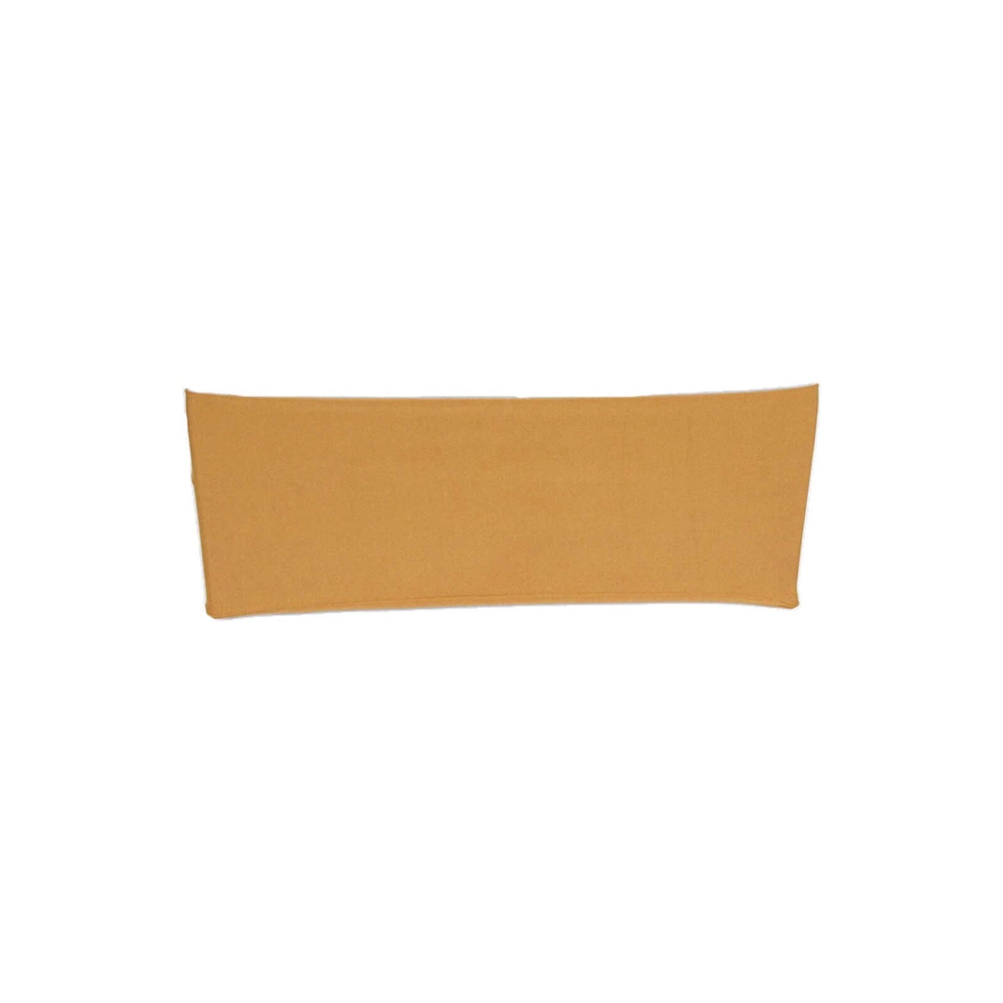 5 Pack Stretch Spandex Chair Sashes Gold - Fitted Finish Two Ply Heavy Duty Chair Bands 5"x12" - Linen Luxes