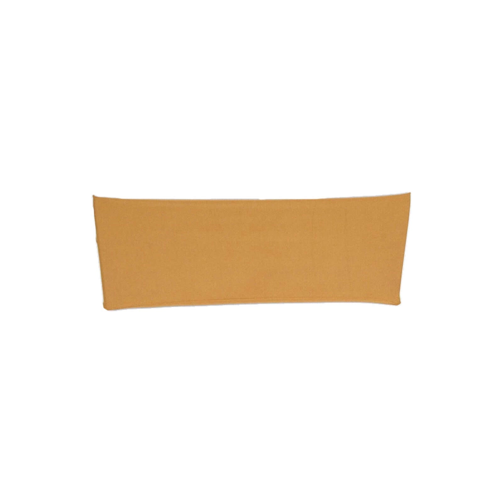5 Pack Stretch Spandex Chair Sashes Gold - Fitted Finish Two Ply Heavy Duty Chair Bands 5"x12" - Linen Luxes