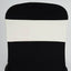 5 Pack Stretch Spandex Chair Sashes Ivory - Fitted Finish Two Ply Heavy Duty Chair Bands 5"x12" - Linen Luxes