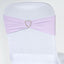 5 Pack Stretch Spandex Chair Sashes Lavender Lilac - Fitted Finish Two Ply Heavy Duty Chair Bands 5"x12" - Linen Luxes