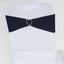 5 Pack Stretch Spandex Chair Sashes Navy Blue - Fitted Finish Two Ply Heavy Duty Chair Bands 5"x12" - Linen Luxes