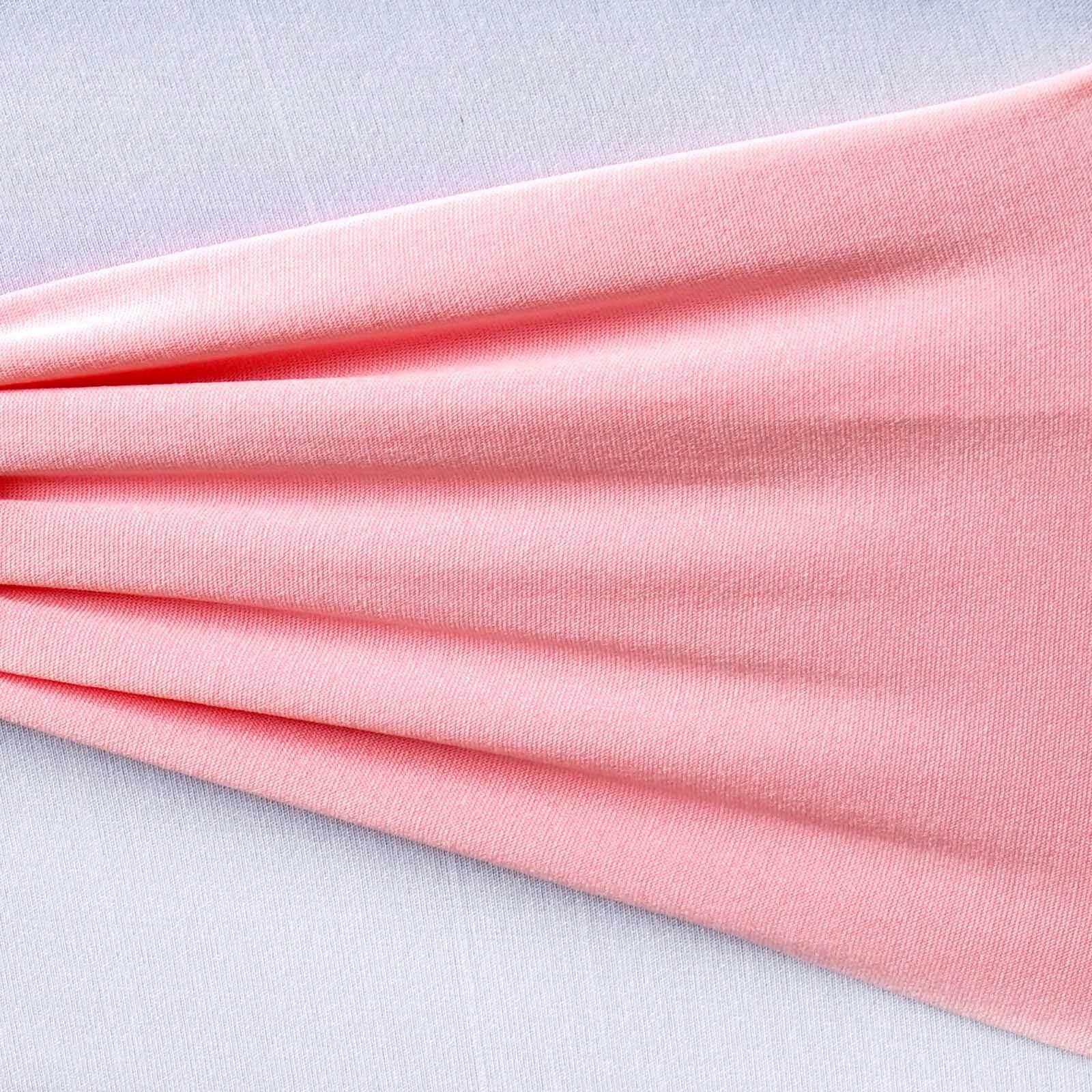 5 Pack Stretch Spandex Chair Sashes Pink - Fitted Finish Two Ply Heavy Duty Chair Bands 5"x12" - Linen Luxes