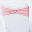 5 Pack Stretch Spandex Chair Sashes Pink - Fitted Finish Two Ply Heavy Duty Chair Bands 5"x12" - Linen Luxes