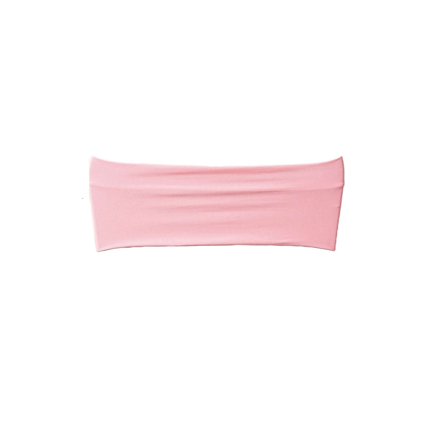 5 Pack Stretch Spandex Chair Sashes Pink - Fitted Finish Two Ply Heavy Duty Chair Bands 5"x12" - Linen Luxes