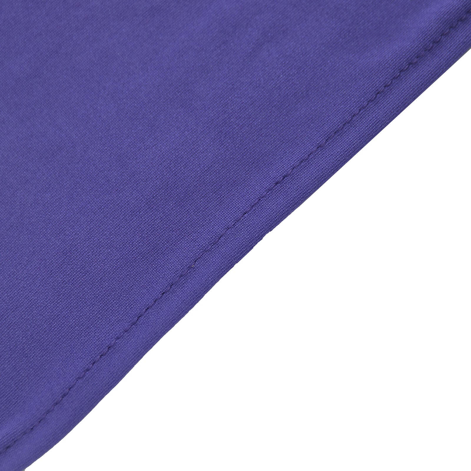 5 Pack Stretch Spandex Chair Sashes Purple - Reusable Chair Bands with Silver Diamond Ring Slide Buckle 5"x14" - Linen Luxes