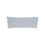 5 Pack Stretch Spandex Chair Sashes Silver - Fitted Finish Two Ply Heavy Duty Chair Bands 5"x12" - Linen Luxes