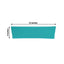 5 Pack Stretch Spandex Chair Sashes Turquoise - Fitted Finish Two Ply Heavy Duty Chair Bands 5"x12" - Linen Luxes