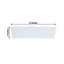 5 Pack Stretch Spandex Chair Sashes White - Fitted Finish Two Ply Heavy Duty Chair Bands 5"x12" - Linen Luxes