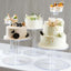 5 - Tier Acrylic Cake Stand Set Clear in Assorted Sizes for Buffet Party Tables - Linen Luxes