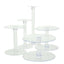 5 - Tier Acrylic Cake Stand Set Clear in Assorted Sizes for Buffet Party Tables - Linen Luxes