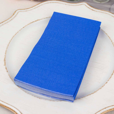 50-Pack Paper Napkins Royal Blue - Soft Disposable 2-Ply Dinner Napkins for Weddings
