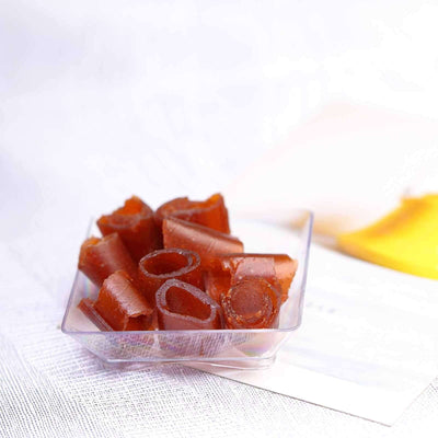 50 - Pack Appetizer Plates Modern Square Design Clear - Plastic Disposable Bowls for Desserts 2" - Linen Luxes