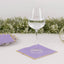 50-Pack Paper Beverage Napkins with Gold Foil Edge Lavender - Disposable 2 Ply Cocktail Napkins for Events 6.5"x6.5"