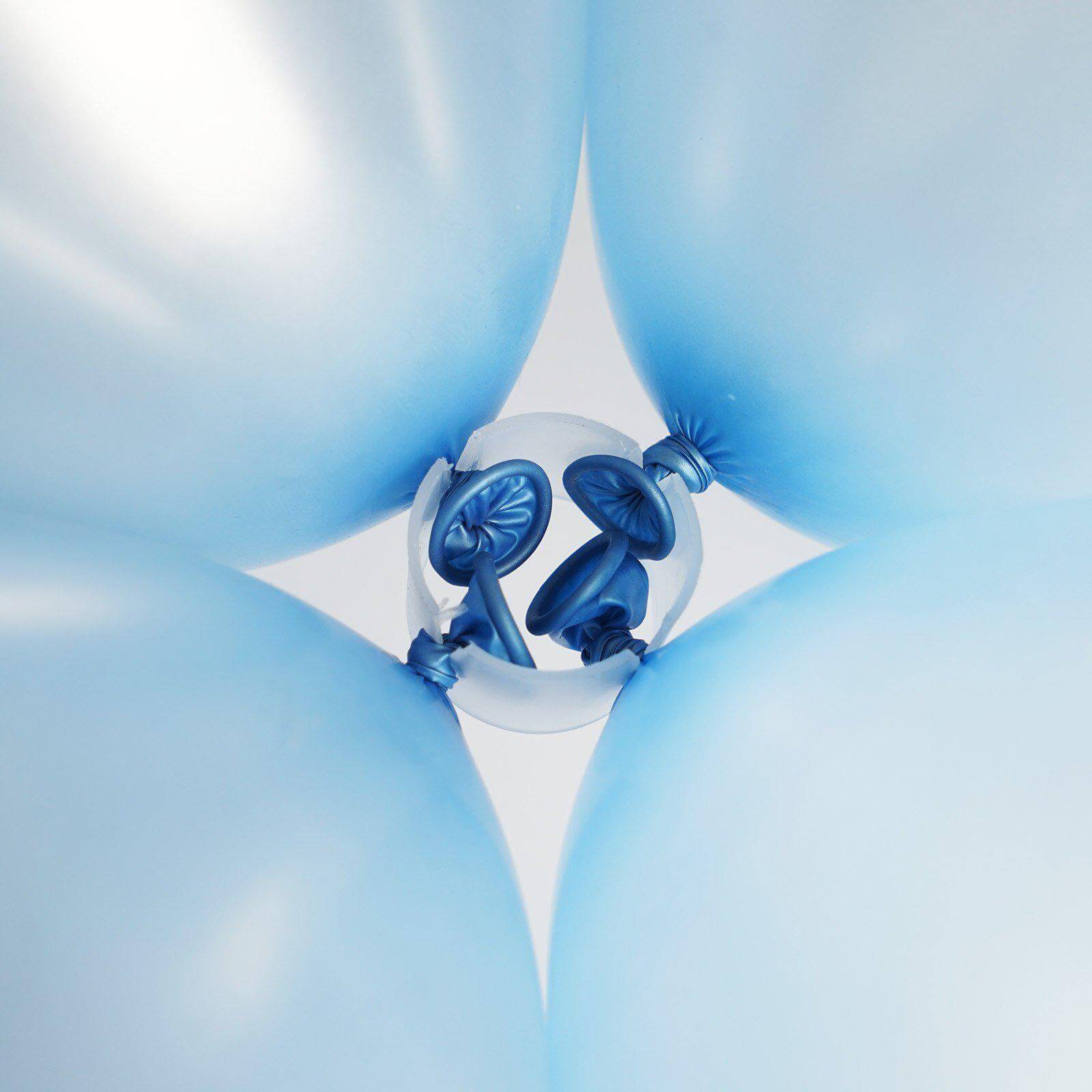 50 Pcs 1.25" Balloon Arch Attachment Clips, 4 PT Clear Plastic Clips - Linen Luxes