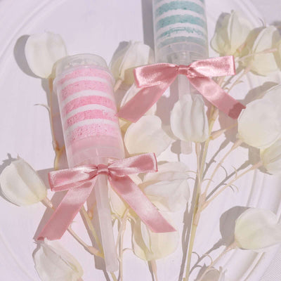 50 Pcs 3" Satin Ribbon Bows With Twist Ties, Gift Basket Party Favor Bags Decor - Dusty Rose Classic Style