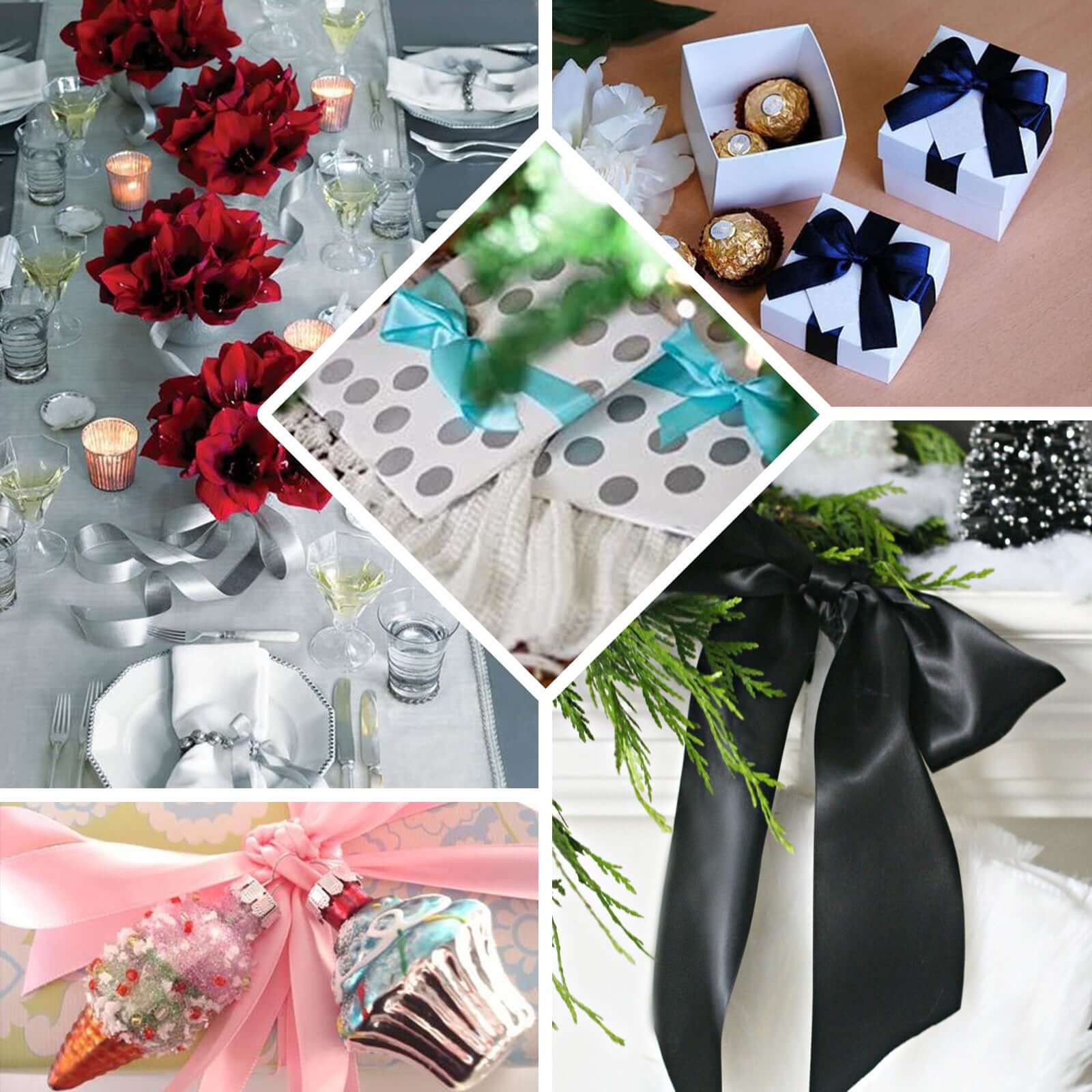 50 Yards 1.5" Gold Single Face Decorative Satin Ribbon - Linen Luxes