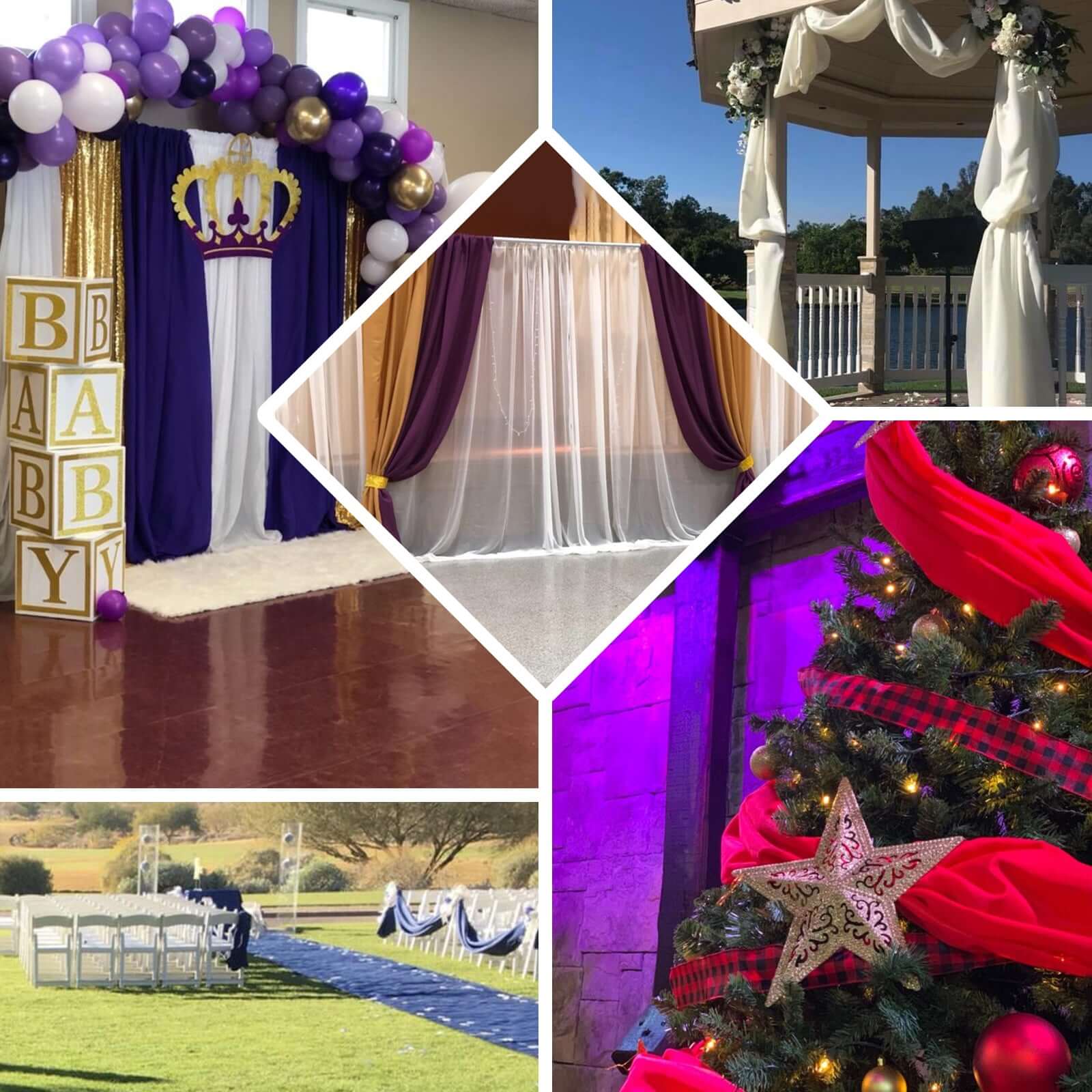 54"x10 Yards Black Polyester Fabric Bolt DIY Craft Fabric Roll - Linen Luxes