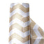 54"x10 Yards Champagne White Chevron Print Satin Fabric Roll, Zig Zag DIY Craft Fabric Bolt - Linen Luxes