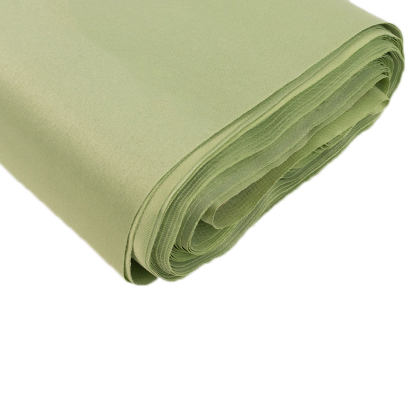54"x10 Yards Sage Green Lamour Satin Fabric Bolt, Heavy Matte Satin Fabric By The Yard