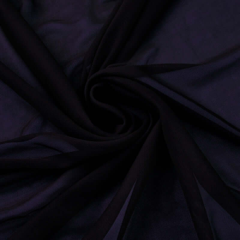 54"x10yd Black Solid Sheer Chiffon Fabric Bolt, DIY Voile Drapery Fabric - Linen Luxes
