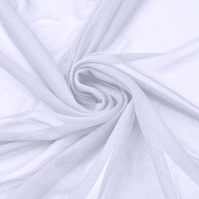 54"x10yd White Solid Sheer Chiffon Fabric Bolt, DIY Voile Drapery Fabric - Linen Luxes