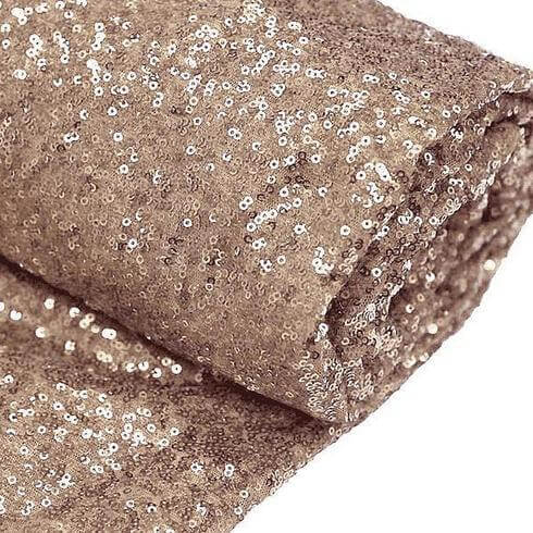 54"x4 Yards Blush Sequin Fabric Bolt, Sparkly DIY Craft Fabric Roll - Linen Luxes