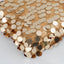 54"x4 Yards Gold Big Payette Sequin Fabric Roll, Mesh Sequin DIY Craft Fabric Bolt - Linen Luxes