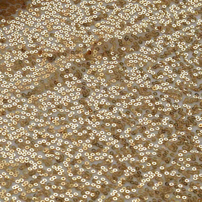 54"x4 Yards Gold Sequin Fabric Bolt, Sparkly DIY Craft Fabric Roll - Linen Luxes