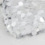 54"x4 Yards Silver Big Payette Sequin Fabric Roll, Mesh Sequin DIY Craft Fabric Bolt - Linen Luxes