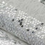 54"x4 Yards White With Silver Sequin Parallels Lace Fabric Bolt, DIY Craft Fabric Roll - Linen Luxes