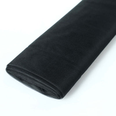 54"x40 Yards Black Tulle Fabric Bolt, DIY Crafts Sheer Fabric Roll - Linen Luxes