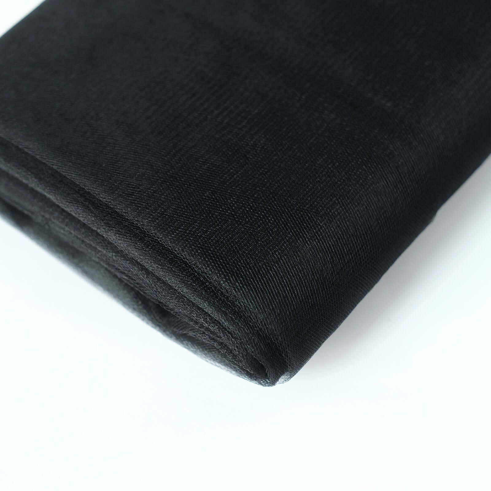 54"x40 Yards Black Tulle Fabric Bolt, DIY Crafts Sheer Fabric Roll - Linen Luxes