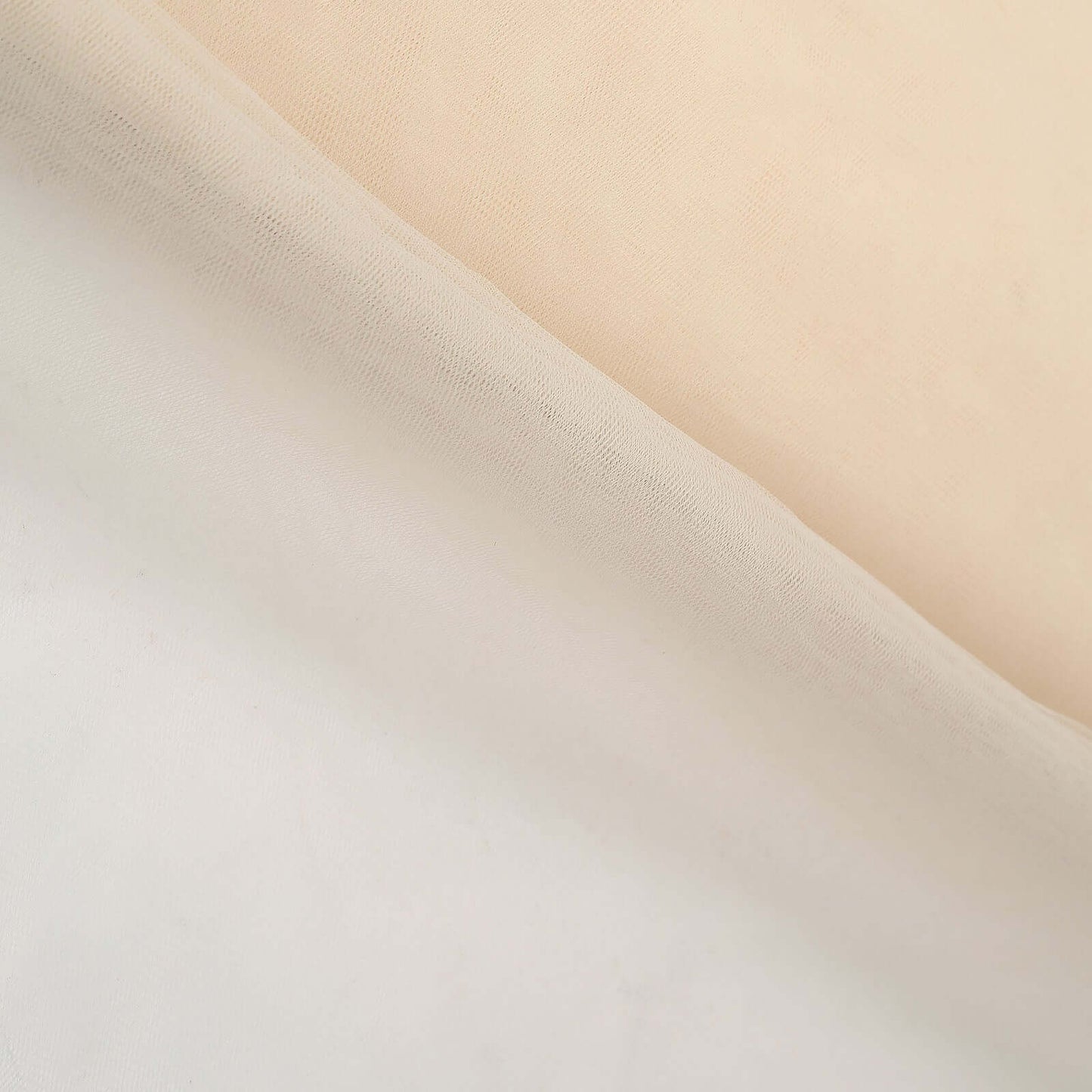 54"x40 Yards Ivory Tulle Fabric Bolt, DIY Crafts Sheer Fabric Roll - Linen Luxes