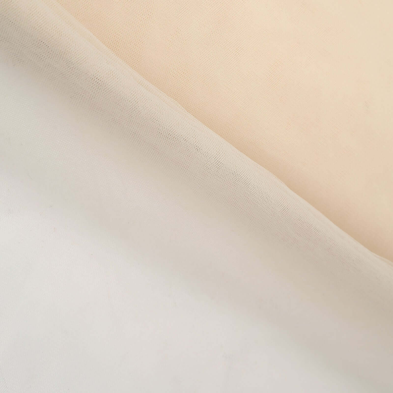 54"x40 Yards Ivory Tulle Fabric Bolt, DIY Crafts Sheer Fabric Roll - Linen Luxes