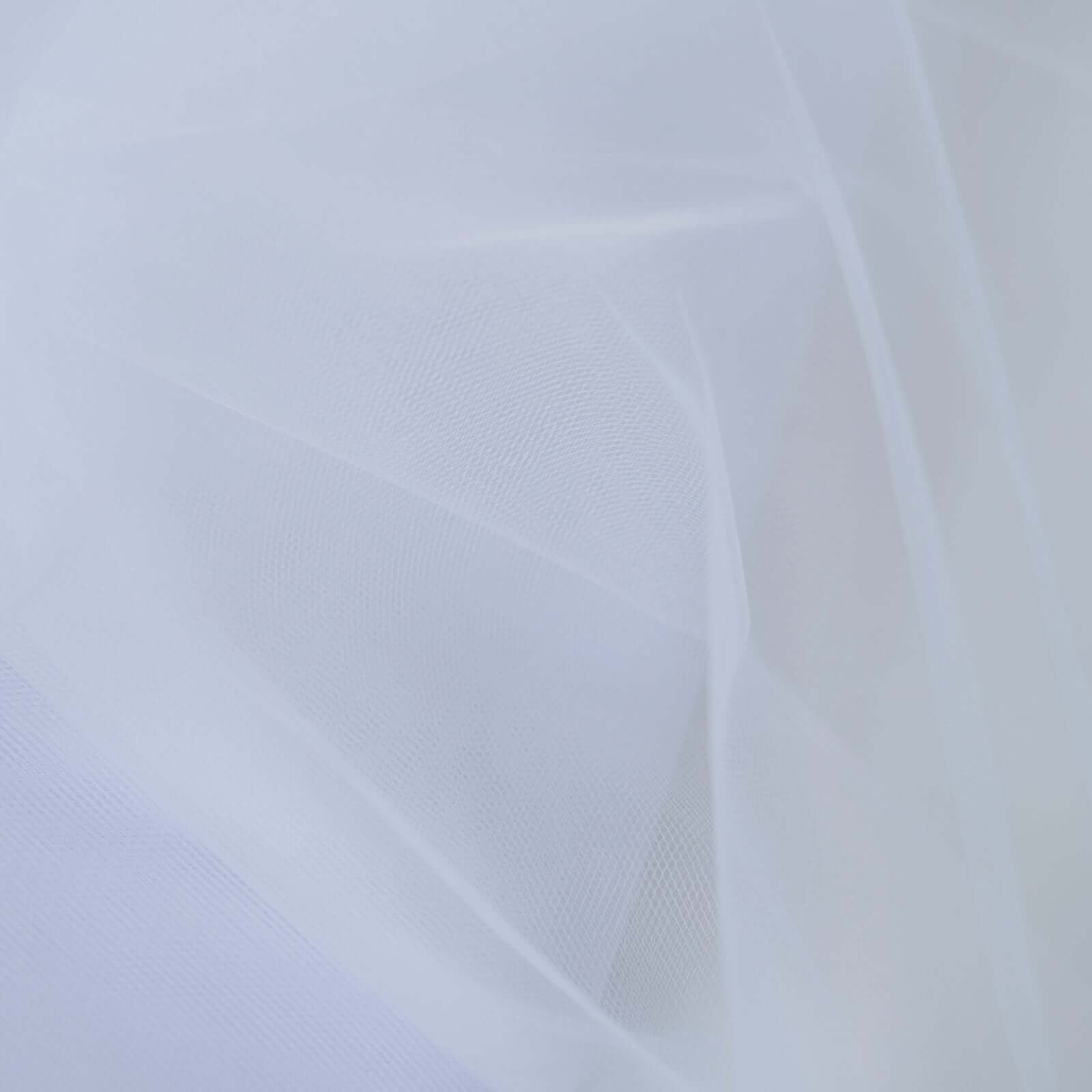 54"x40 Yards White Tulle Fabric Bolt, DIY Crafts Sheer Fabric Roll - Linen Luxes