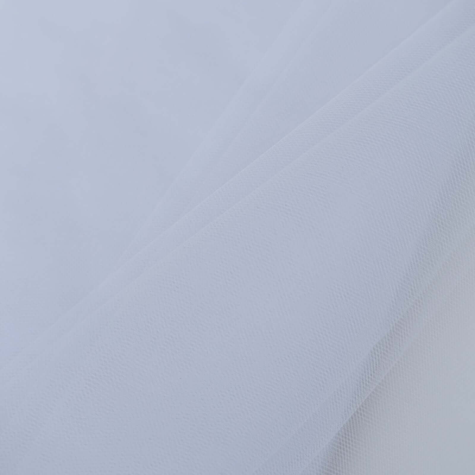 54"x40 Yards White Tulle Fabric Bolt, DIY Crafts Sheer Fabric Roll - Linen Luxes