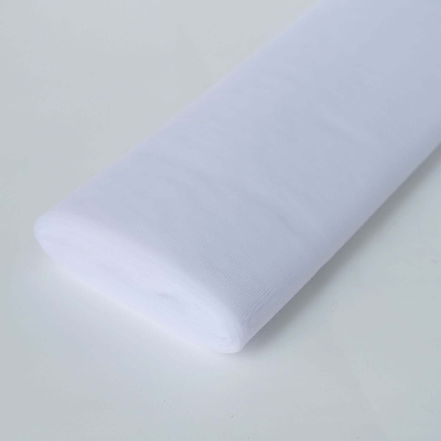 54"x40 Yards White Tulle Fabric Bolt, DIY Crafts Sheer Fabric Roll - Linen Luxes