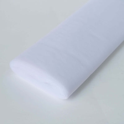 54"x40 Yards White Tulle Fabric Bolt, DIY Crafts Sheer Fabric Roll - Linen Luxes