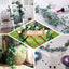 5ft Frosted Real Touch Artificial Willow Leaf Garland, Flexible Vine - Linen Luxes