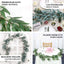 5ft Frosted Real Touch Artificial Willow Leaf Garland, Flexible Vine - Linen Luxes