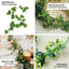 5ft Green Artificial Eucalyptus Leaf, White Cotton Ball Garland Vine - Linen Luxes
