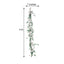 5ft Green Artificial Eucalyptus Leaf, White Cotton Ball Garland Vine - Linen Luxes